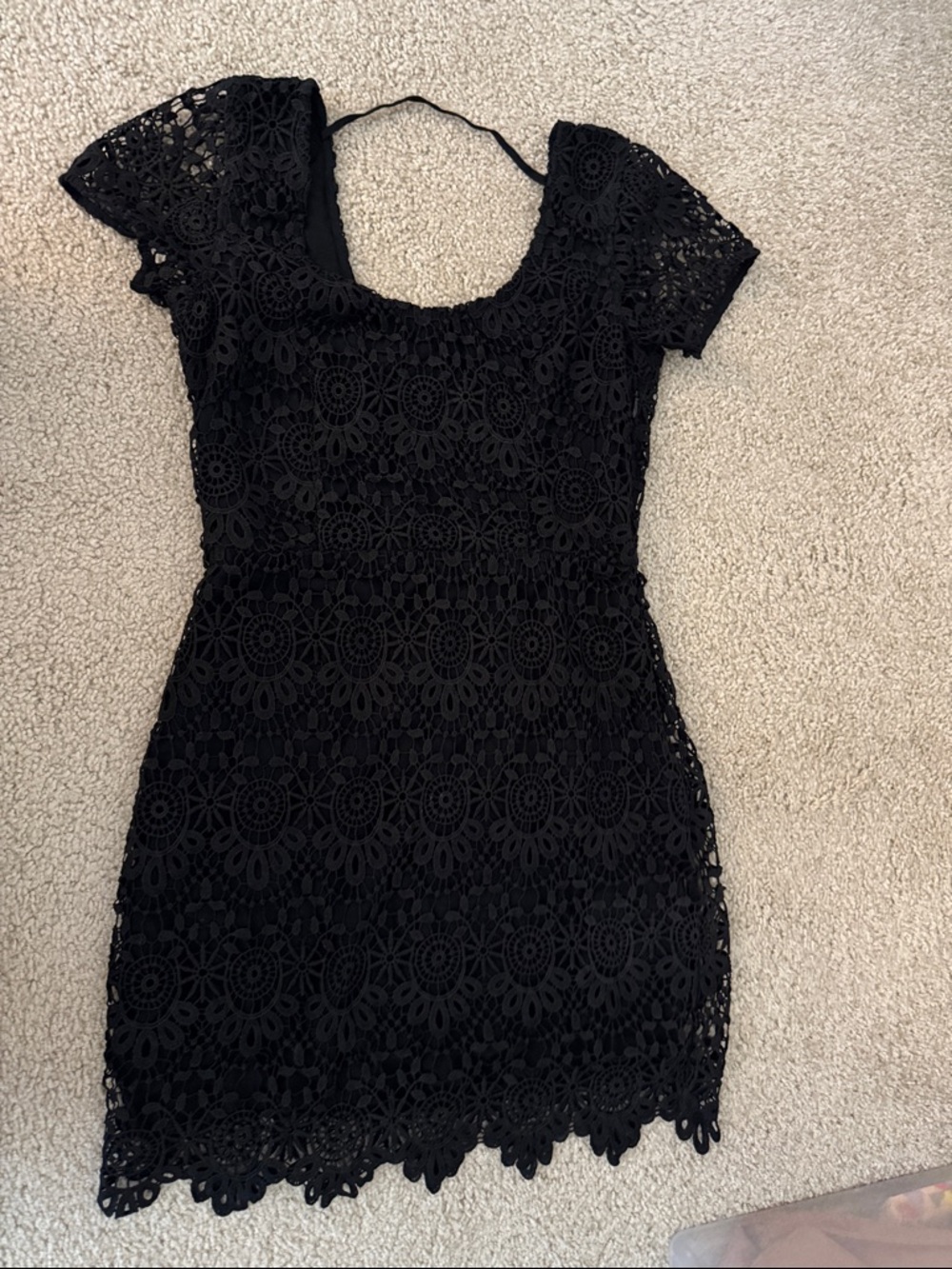Hollister Black Lace Short Mini Dress